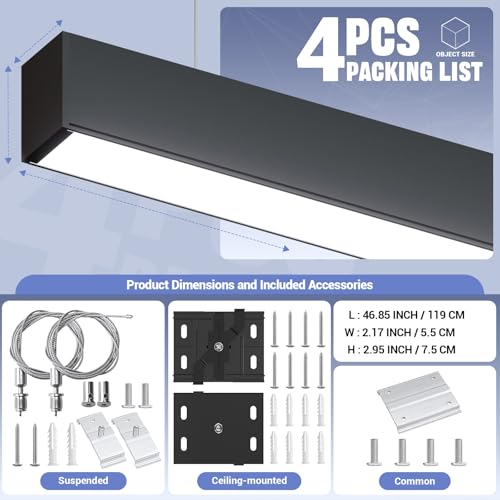 4FT LED Linear Lights 50 (4 Count)