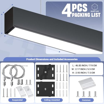 4FT LED Linear Lights 50 (4 Count)