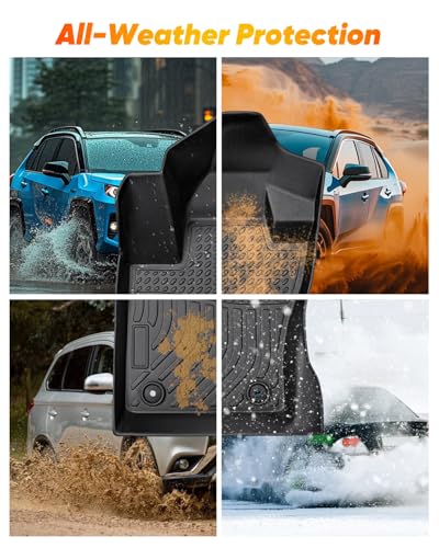 Floor Mats Cargo Liner for Jeep Compass 2017 (6 Count)