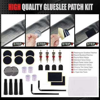 108 Piece Heavy Duty Tire Repair Kit (108 Count)
