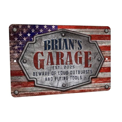 Garage Sign Personalized