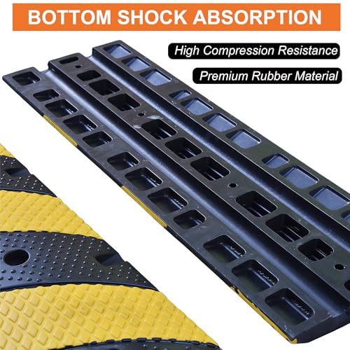 2 Pack 36 Inch Rubber Speed Bumps for Driveway