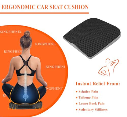 Memory Foam Car Seat Cushion for Driving Comfort and Office Use