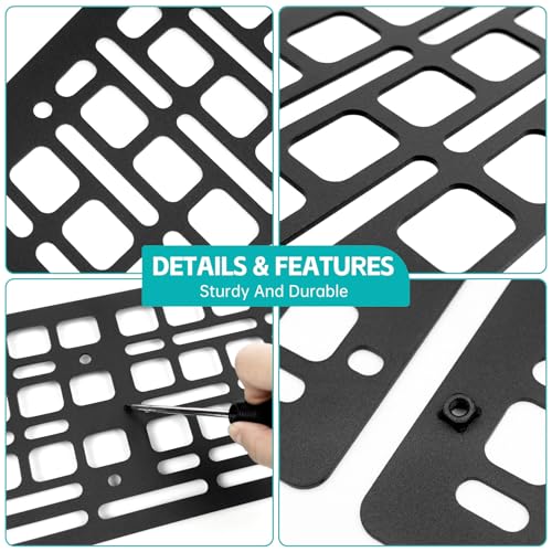 Front Truck Bed Molle Panel Rack System Compatible with 2019