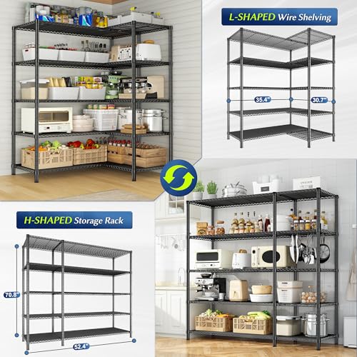 52.36" W Storage Shelves (5 Count)