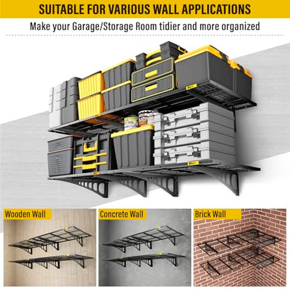 2x3ft Adjustable Rail Wall Garage Storage Shelf