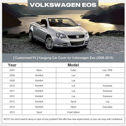 Car Cover Custom Fit for Volkswagen Eos