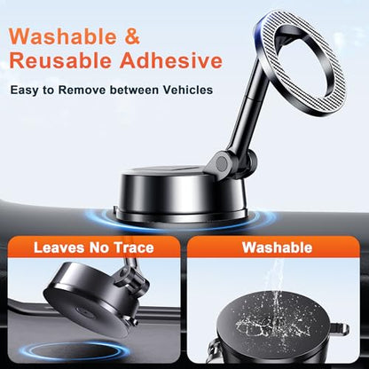 for MagSafe Dash Mounted Holders Phone Holders for Your Car Phone Mount for Car Windshield Dashboard Universal Desk Mounts Hands Free Automobile Cell Phone Holder Fit for iPhone Smartphone
