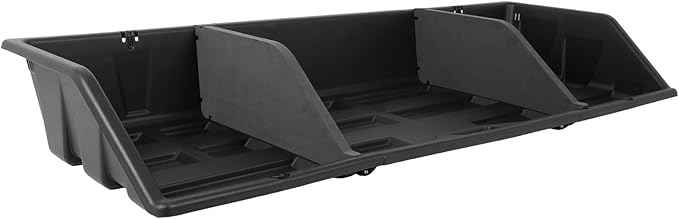 SCITOO 48" PP|Plastic Truck Bed Tool Box,Heavy Duty Crossover Storage for Most Full Size Pickups,Lockable Weatherproof Chest,Fits 48"WX10"DX10"H Truck Beds,Easy Access to Load and Unload