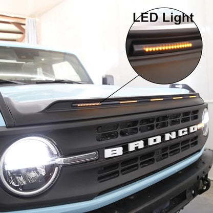 Hood Deflector with Light for Bronco 2021