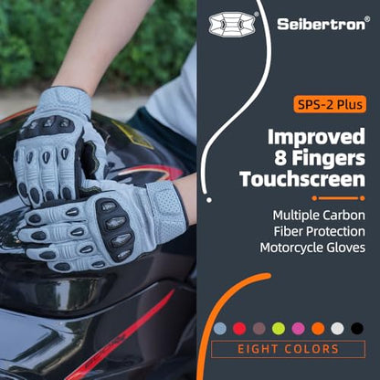 SPS 2 Plus Unisex Touchscreen Road Racing Motorcycle MTB Sports Gloves Also fit BMX MX ATV Mountain Bike Bicycle Cycling Off