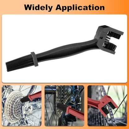 Bicycle Chain Cleaning Tool Brush Motorcycle Chain Brush Black