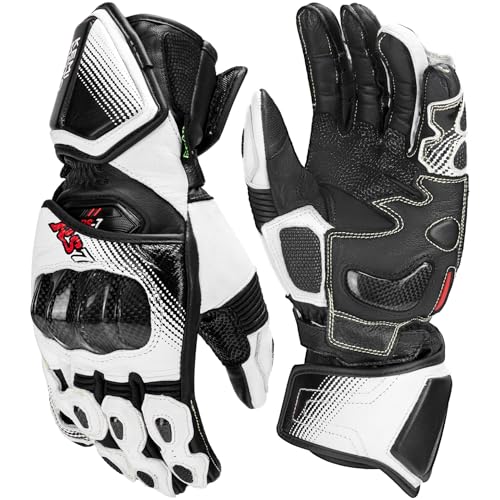 Leather Motorcycle Gloves for Men and Women