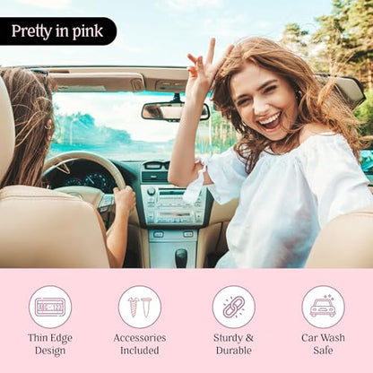 Premium Slim Princess Pink License Plate Frames