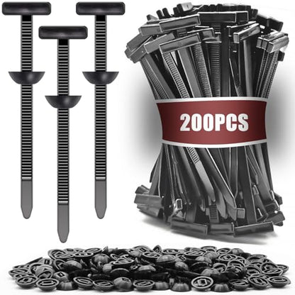 200 Pack Nylon Universal Cable Tie Buckle Zip Tie (200 Count)