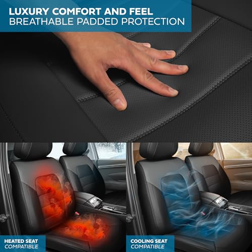 Curated Slate Ridge Leather Seat Covers for Cars & SUVs