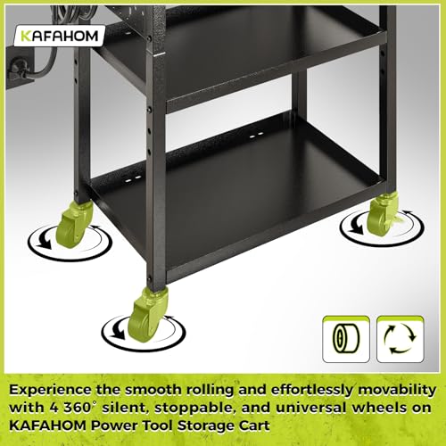 Power Tool Cart with Charging Station