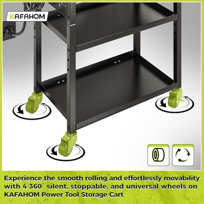 Power Tool Cart with Charging Station