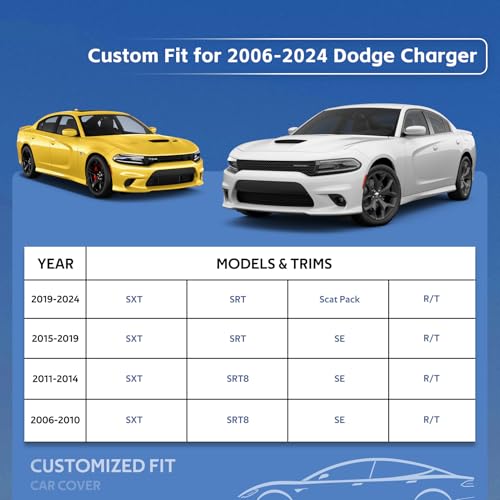 10 Layers Car Cover Custom Fit for Dodge Charger