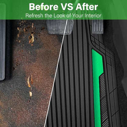 Heavy Duty Rubber Car Mats Metallic