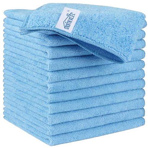 Blue Microfiber Cleaning Cloth (12 Count)