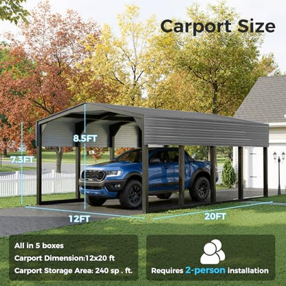 12×20 FT Carport