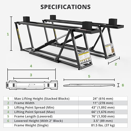 QuickJack 6000TLX Portable Car Lift with 6