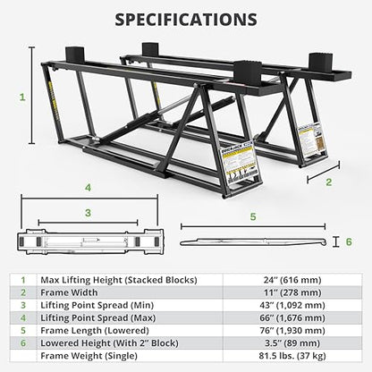 QuickJack 6000TLX Portable Car Lift with 6