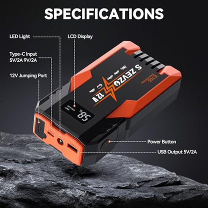 ET05 Jump Starter 5000A Portable Car Jump Starter Battery Pack