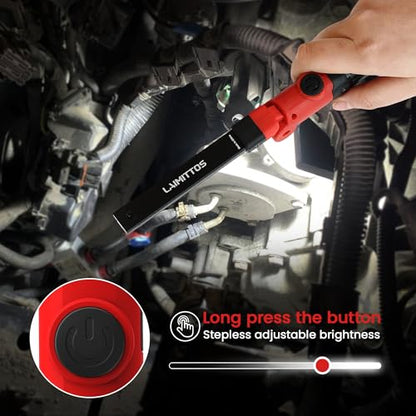 Rechargeable Work Light 2200mAh Magnetic LED Work Light Flashlight Mechanic Light Tool for Men Him