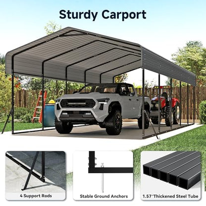 13x26 FT Metal Carport