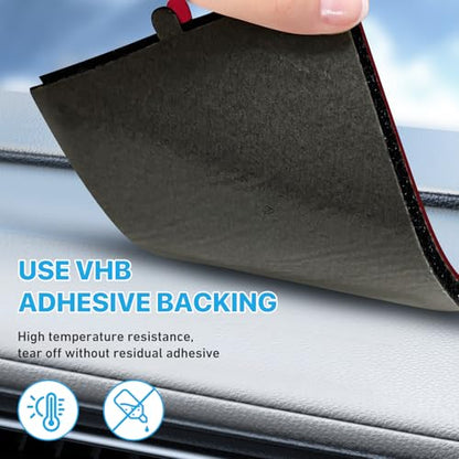 Radar Detector Mounting Bracket With Dashboard Hook And Loop Installation (2 Count)