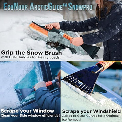 27" Car Snow Brush and Ice Scrapers for Car Windshield (2 Count)