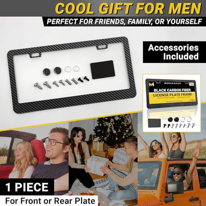 Premium Carbon Fiber Design License Plate Frame