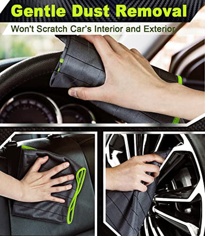Carbon Microfiber Towels for Car Glass Window Polishing (2 Count)