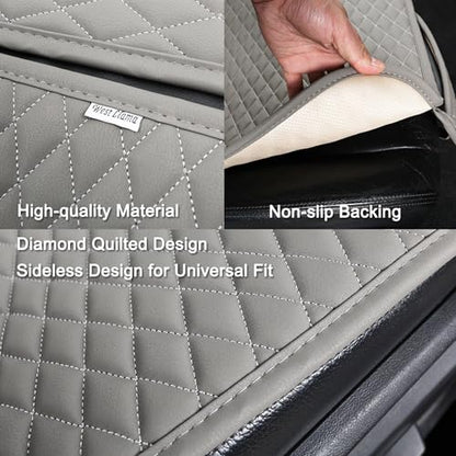 Pu Leather Car Seat Bottom Covers Protectors Include 1 Rear Bench Seat Cover Universal Fit 90% Vehicles