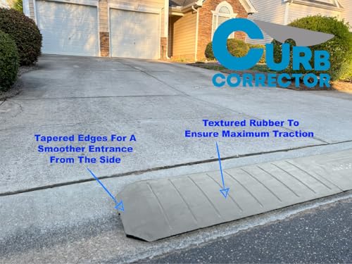 Gray Color Driveway Curb Ramps (3 Count)