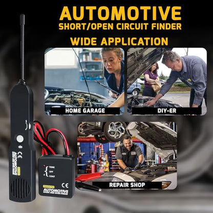 Automotive Electrical Open&Short Finder Circuit Tester Circuit Finder Detector Tone Generator Cable Wire Breaker Tracker Circuit Fault Finder DC 6