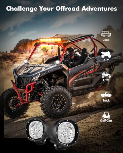 P4 Series Round LED Pods 4 (2 Count)