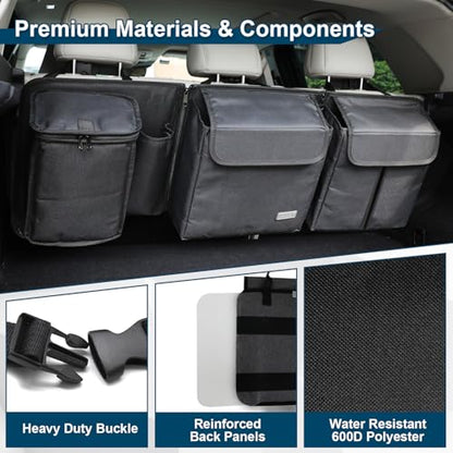 Deluxe Trunk and Backseat Organizer for Medium or Large Size SUVs & RVs