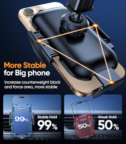 Stable Car Phone Holder [Upgraded Strongest Suction
