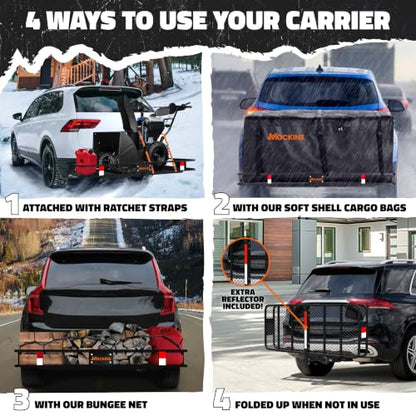 500 lb. Capacity Folding Luggage Rack for SUV Car Truck ATV & More