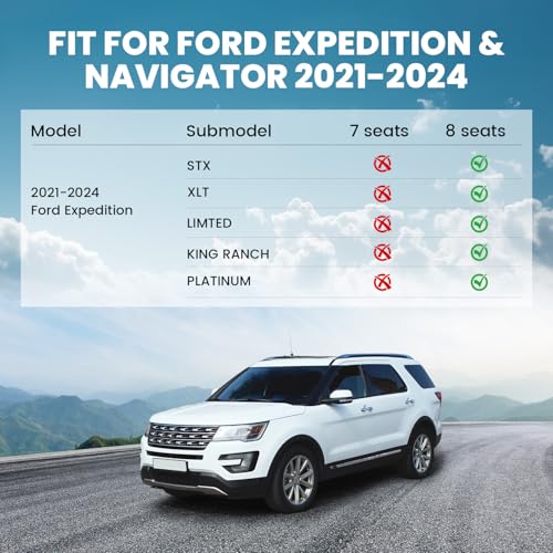 Floor Mats for Ford Expedition Standard 8 Seats 2021