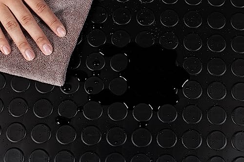 Large Coin Pattern Vinyl Garage Floor Protector Mat
