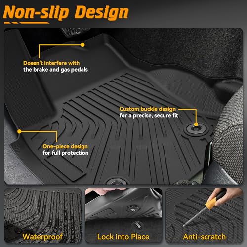 6PCS Floor Mats Fit for Toyota 4Runner 2025 2026 5 Seats