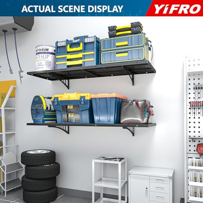 4 Pack 1.5x4ft Heavy Duty Garage Wall Shelving (4 Count)