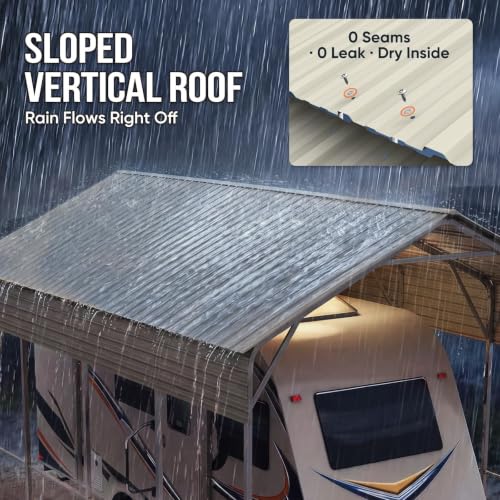 14x20x15 FT RV Metal Carport