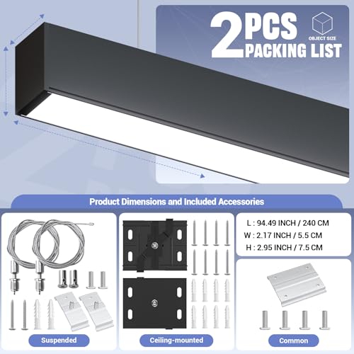 8FT LED Linear Light (2 Count)