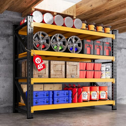 48” Wide Heavy Duty Metal Garage Shelving