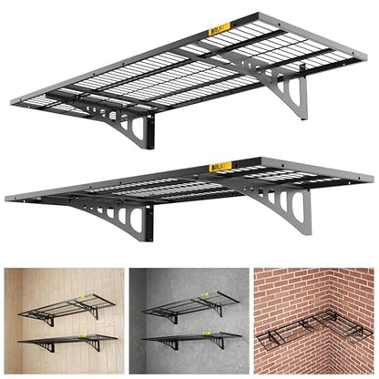 1.64x4ft Adjustable Rail Wall Garage Storage Shelf